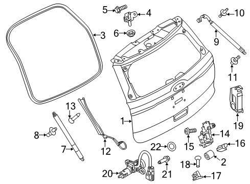 2015 Ford Police Interceptor Utility Lift Gate Diagram