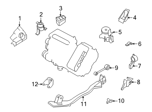 2007 Mercury Mariner Engine & Trans Mounting Diagram 2 - Thumbnail
