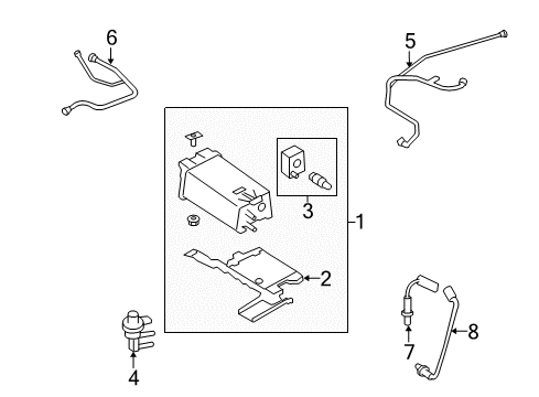 2008 Ford Taurus Emission Components Diagram