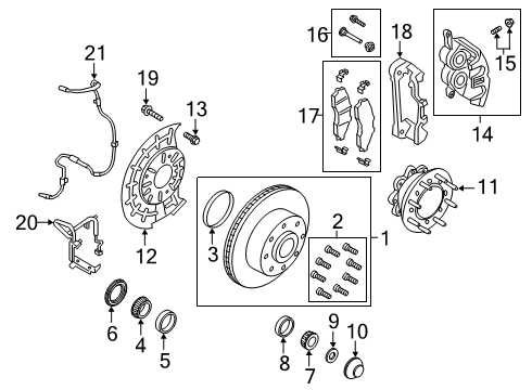 2018 Ford F-350 Super Duty Modulator Valve Diagram for HC3Z-2C286-E