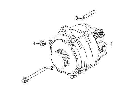 2015 Ford Police Interceptor Utility Alternator Diagram 3 - Thumbnail