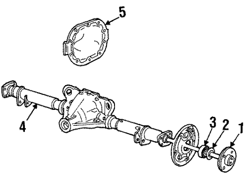 1997 Mercury Grand Marquis Axle Housing - Rear Diagram