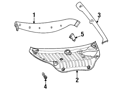 2000 Mercury Cougar Switch Assembly Diagram for F8RZ-14018-KA