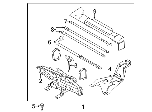 2011 Ford F-150 Jack & Components Diagram 5 - Thumbnail