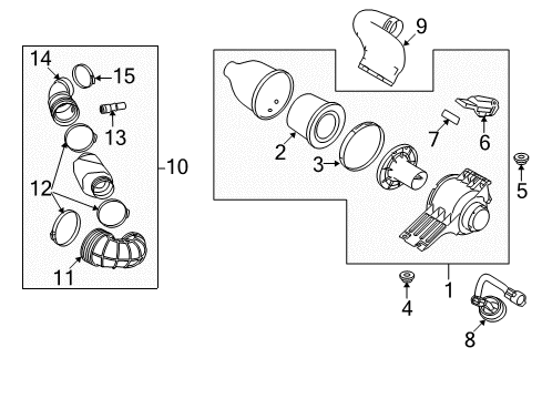2013 Ford E-250 Air Intake Diagram