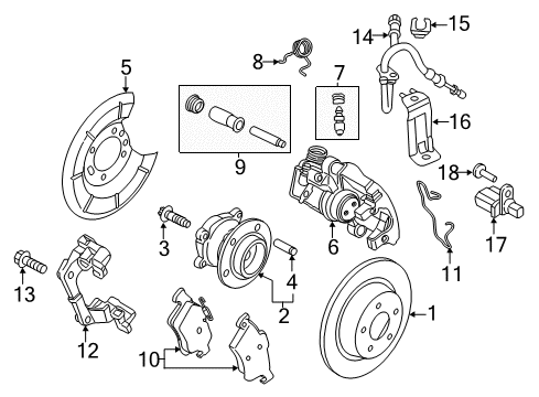 2014 Ford Transit Connect Rear Brakes Diagram