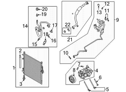 2023 Ford Bronco A/C Condenser Diagram 2 - Thumbnail