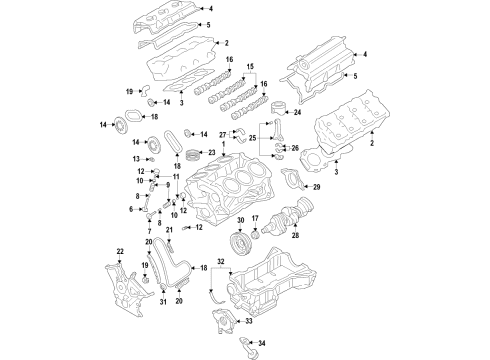 2020 Ford F-150 Engine Parts & Mounts, Timing, Lubrication System Diagram 2 - Thumbnail