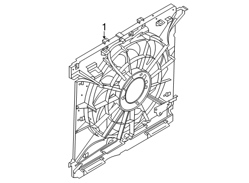 2022 Lincoln Aviator Cooling System, Radiator, Water Pump, Cooling Fan Diagram 1 - Thumbnail