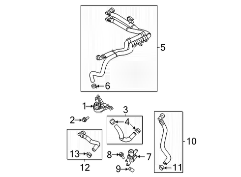 2021 Ford F-150 Heater Core & Control Valve Diagram 8 - Thumbnail