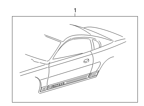 2006 Ford Mustang Stripe Tape Diagram 1 - Thumbnail