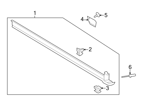 2014 Ford Escape Deflector, Passenger Side Diagram for CJ5Z-7811778-A