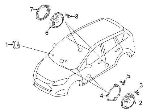 2017 Ford C-Max Sound System Diagram 1 - Thumbnail