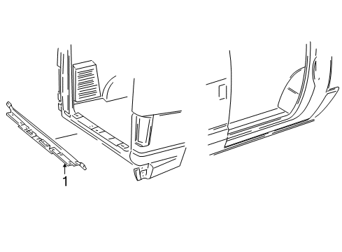 1992 Ford E-150 Econoline Interior Trim - Rear Body Diagram