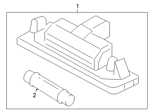 2010 Mercury Milan License Lamps Diagram 2 - Thumbnail
