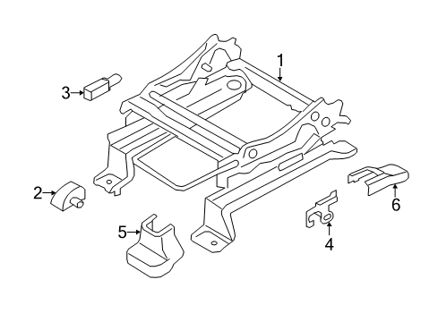 2014 Ford Edge Tracks & Components Diagram 1 - Thumbnail