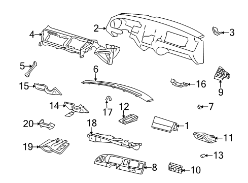 2003 Lincoln Town Car Instrument Panel Diagram