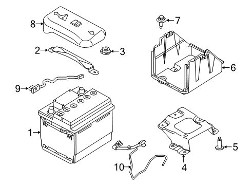 2018 Ford Focus Support Plate Diagram for CV6Z-10732-C