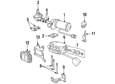 1997 Mercury Grand Marquis Anti-Lock Brakes Diagram 1 - Thumbnail