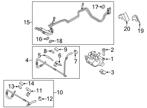 2016 Ford F-150 Outlet Pipe Diagram for FL3Z-7B028-J
