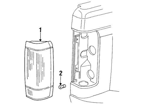 1994 Ford F-150 Combination Lamps Diagram 2 - Thumbnail