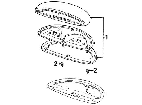 1999 Mercury Sable High Mount Lamps Diagram 2 - Thumbnail