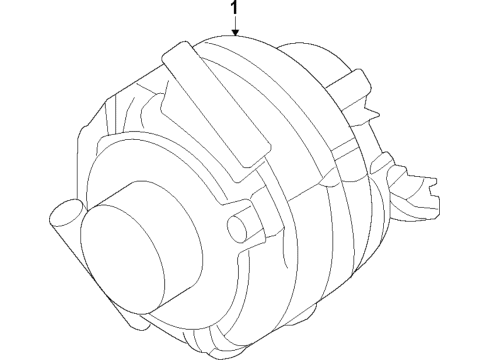 2020 Ford Transit Connect Alternator Diagram 1 - Thumbnail