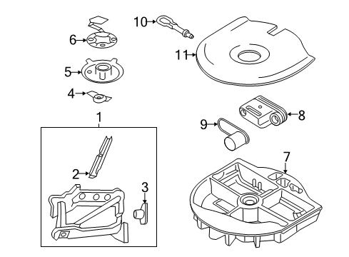 2018 Lincoln MKZ Tow Hook, Rear Passenger Side Diagram for EM2Z-17A954-A