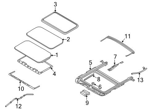 2008 Mercury Sable Sunroof Diagram