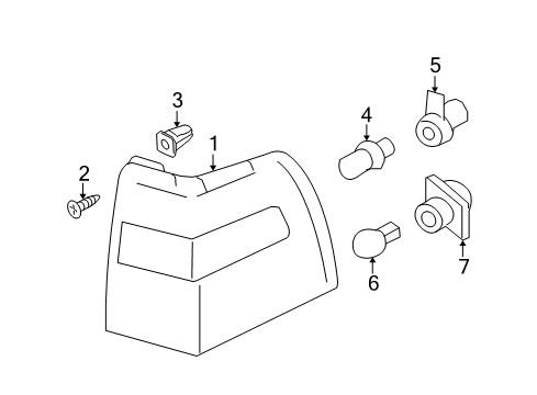2009 Ford Expedition Combination Lamps Diagram