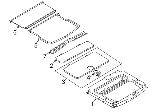2012 Ford Escape Interior Trim - Rear Body Diagram 2 - Thumbnail