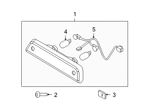 2013 Ford F-150 Wire Harness, Rear Diagram for AL3Z-13A625-A