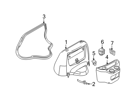 2013 Ford E-250 Engine Cover & Components Diagram