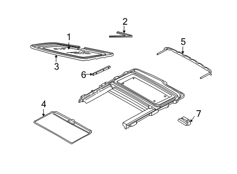 2007 Ford Focus Sunroof Diagram 3 - Thumbnail