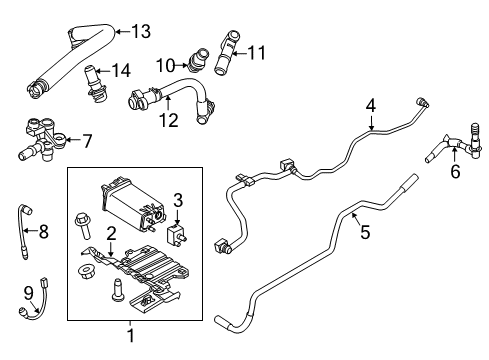 2017 Ford Police Interceptor Utility Emission Components Diagram 2 - Thumbnail