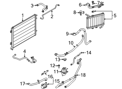 2021 Ford Mustang Intercooler Diagram for FR3Z-6K775-A