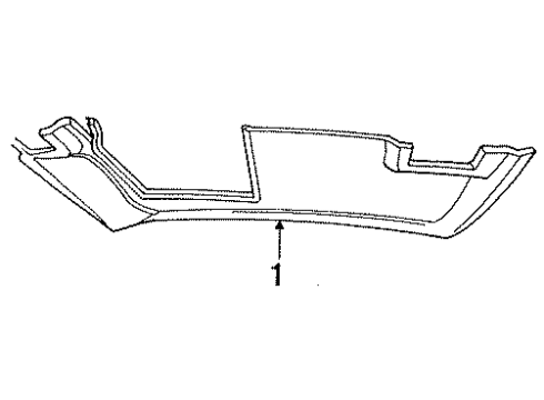 1996 Mercury Cougar Visor, Passenger Side Diagram for F6SZ6304104AAV
