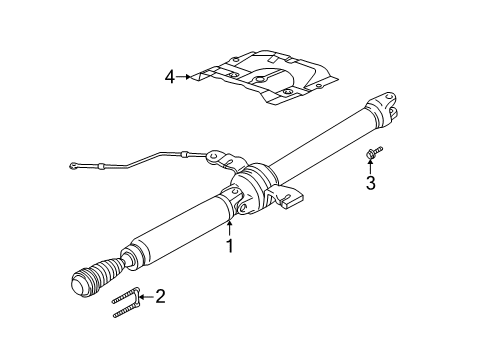 2004 Ford Escape Drive Axles - Rear Diagram