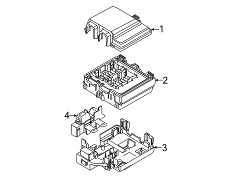 2023 Ford Escape Fuse Box Diagram for PZ1Z-14A068-A