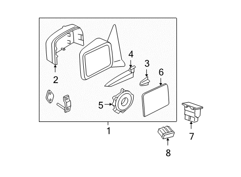 2005 Ford Expedition Outside Mirrors Diagram