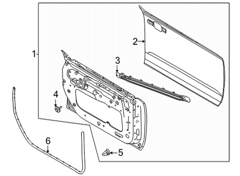 2023 Ford Bronco Door & Components Diagram 1 - Thumbnail