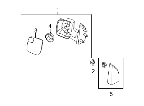 2014 Ford E-150 Mirrors, Electrical Diagram 2 - Thumbnail