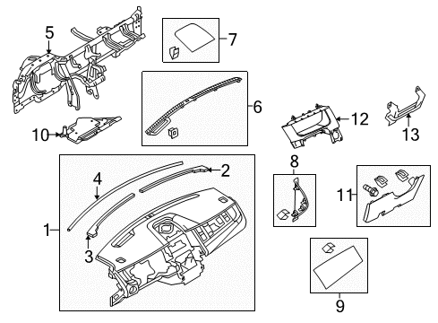 2015 Ford Taurus Instrument Panel Diagram