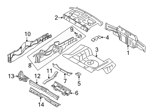 2006 Ford Mustang Rear Body Diagram 2 - Thumbnail