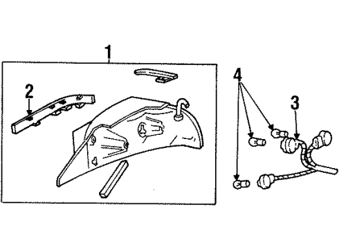 1997 Mercury Grand Marquis Tail Lamps Diagram
