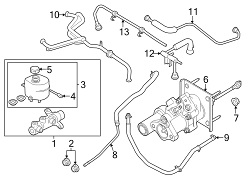 2024 Ford F-350 Super Duty Dash Panel Components Diagram 1 - Thumbnail