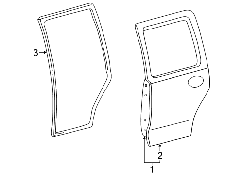 2006 Mercury Mariner Rear Door Diagram