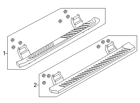 2015 Ford F-150 Running Board Diagram 1 - Thumbnail