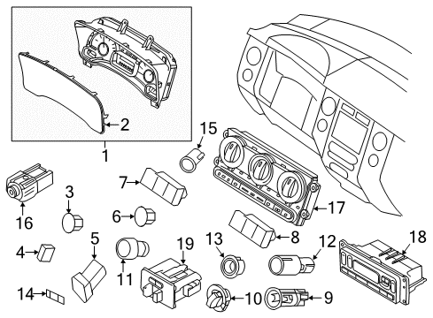 2009 Ford Expedition Cluster & Switches Diagram
