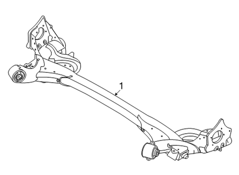 2022 Ford Maverick Rear Suspension, Control Arm, Ride Control, Stabilizer Bar Diagram 3 - Thumbnail